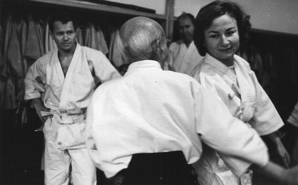 Moriheï Ueshiba et Jean-Jacques Arbez - Tokyo 1962
Archives Aïkido Club des Rousses
